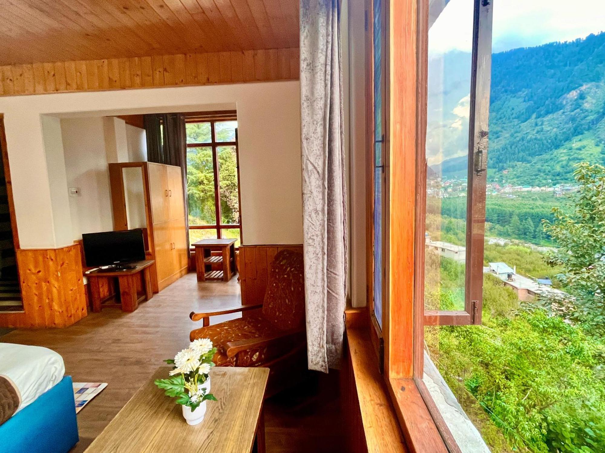 Himalayan River Mountain View 2 Bedrooms Cottage, Manali ภายนอก รูปภาพ